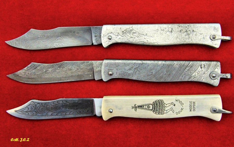 Couteaux Douk-Douk. Modèles uniques entièrement faits à la main.